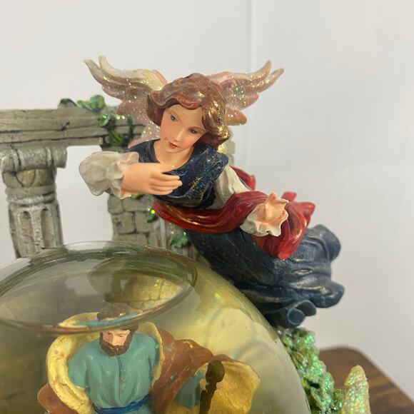 Christopher Radko Nativity Snow Globe Limited Edition Vintage 90s Christmas Ange - Picture 7 of 16
